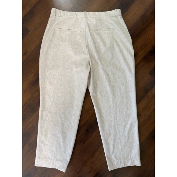 Abercrombie & Fitch Curve Love Quinn Tailored Straight Dress Pant Oatmeal 33/16 - Picture 3 of 9